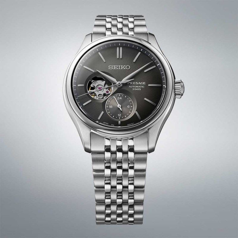 Seiko SPB471J Otomatik Çelik Gri Siyah Kadran 40 mm 10 ATM Erkek Kol Saati