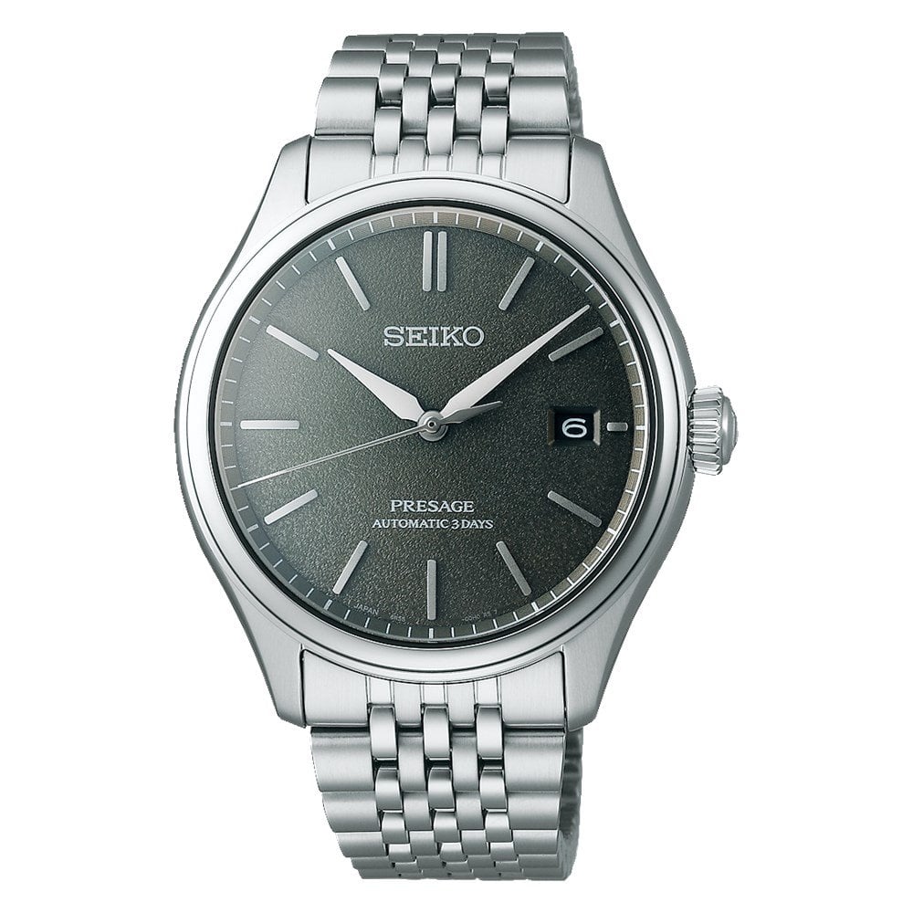 Seiko SPB465J1 Otomatik Çelik Gri Siyah Kadran 10 ATM Erkek Kol Saati