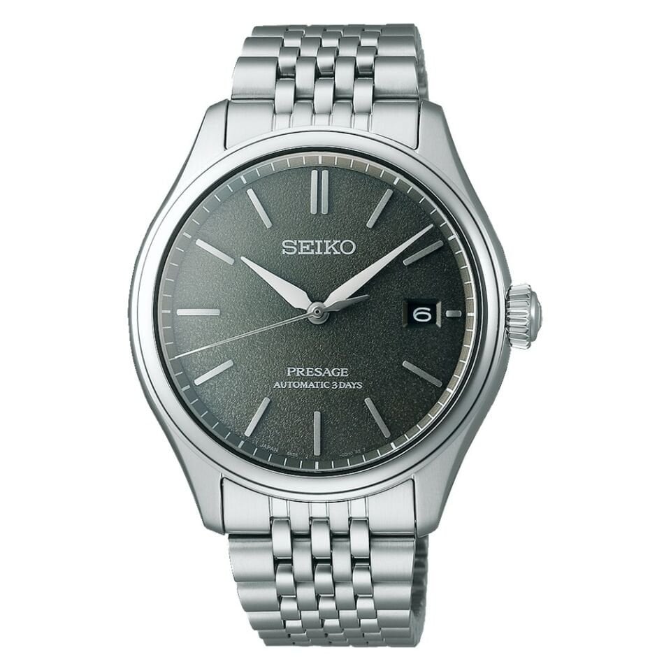 Seiko SPB465J1 Otomatik Çelik Gri Siyah Kadran 10 ATM Erkek Kol Saati