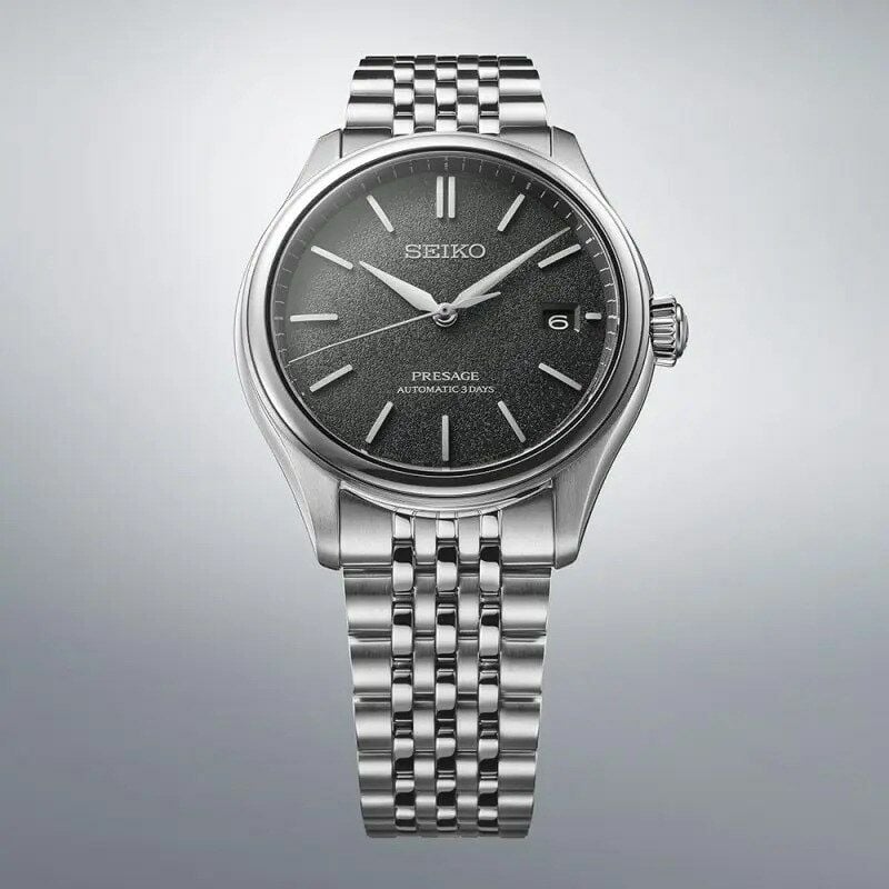 Seiko SPB465J1 Otomatik Çelik Gri Siyah Kadran 10 ATM Erkek Kol Saati