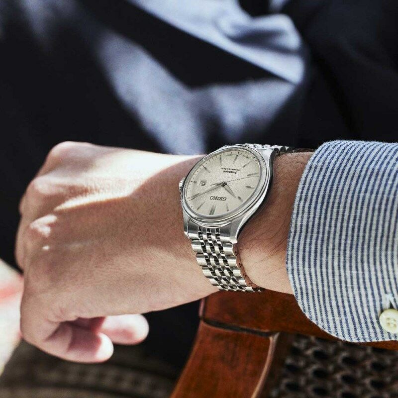 Seiko SPB463J1 Otomatik Çelik Gri Beyaz Kadran 10 ATM 40 mm Erkek Kol Saati