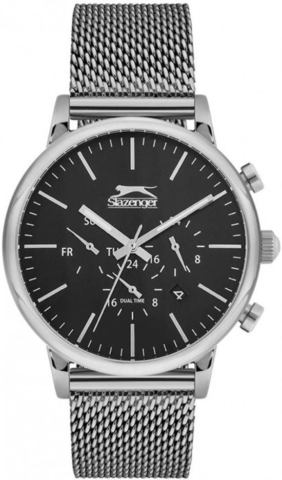 Slazenger SL.09.1714.2.11 Quartz Hasır Gri 46 mm Erkek Kol Saati