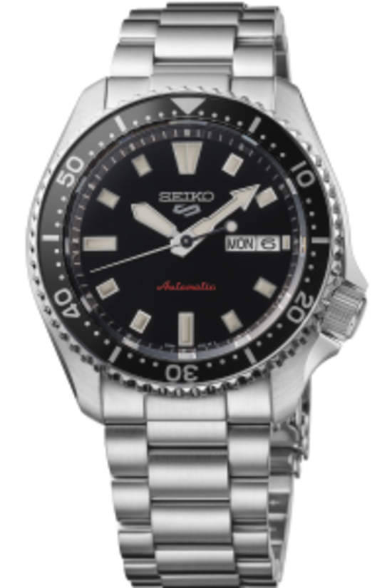 Seiko SRPL85K Otomatik Çelik Gri Siyah Kadran 10 ATM 43 mm Erkek Kol Saati