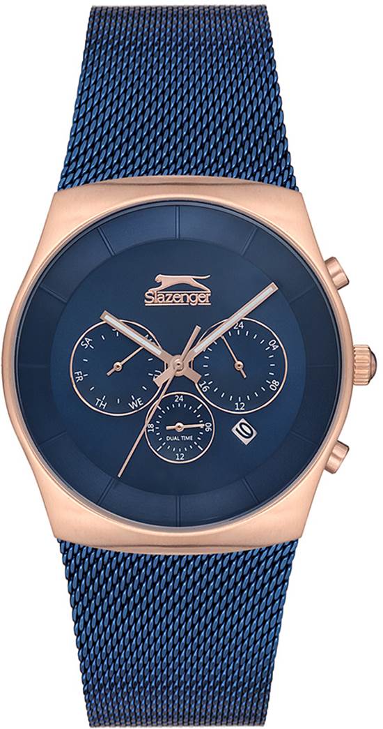 Slazenger SL.09.1842.2.05 Quartz Hasır Lacivert 42 mm Erkek Kol Saati
