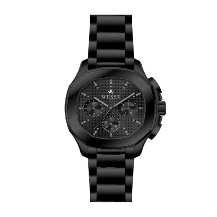 Wesse WWG209401 Quartz Çelik Siyah 44 mm Erkek Kol Saati