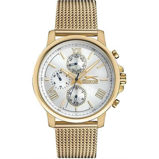 Slazenger SL.09.1859.2.03 Quartz Hasır Altın 45 mm Erkek Kol Saati