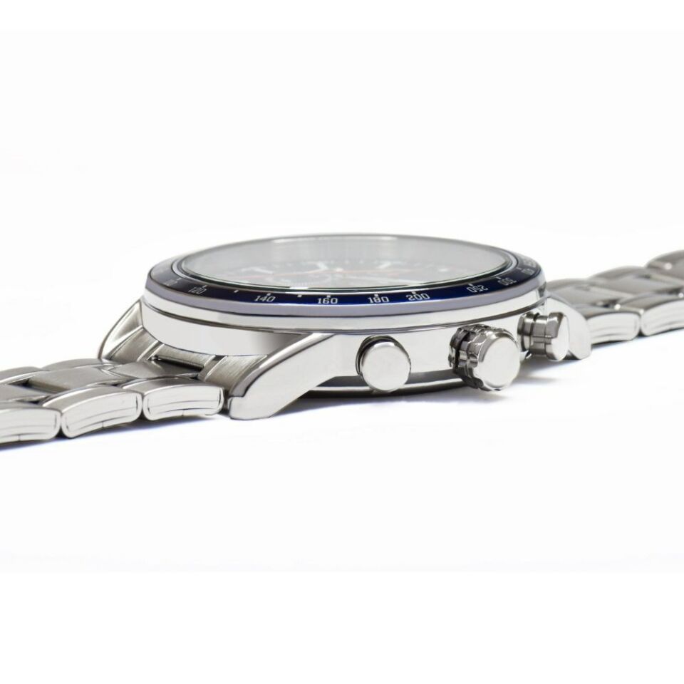 Lorus RM329GX9 Quartz Çelik Gri Lacivert Kadran 45 mm Erkek Kol Saati
