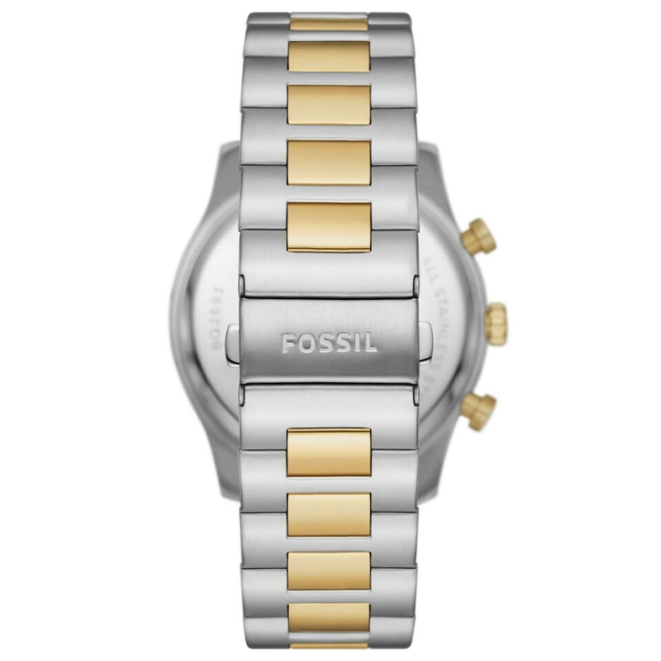 Fossil FBQ2693 Quartz Çelik Altın/Gri 45 mm Erkek Kol Saati
