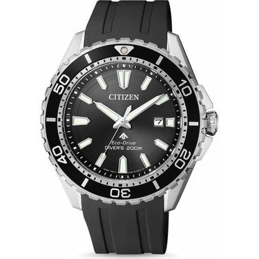 Citizen BN0190-15E Eco-Drive Silikon 44 mm Siyah Erkek Kol Saati