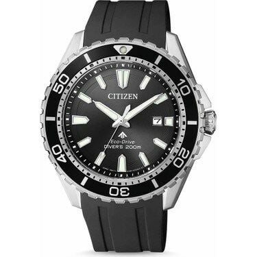 Citizen BN0190-15E Eco-Drive Silikon 44 mm Siyah Erkek Kol Saati