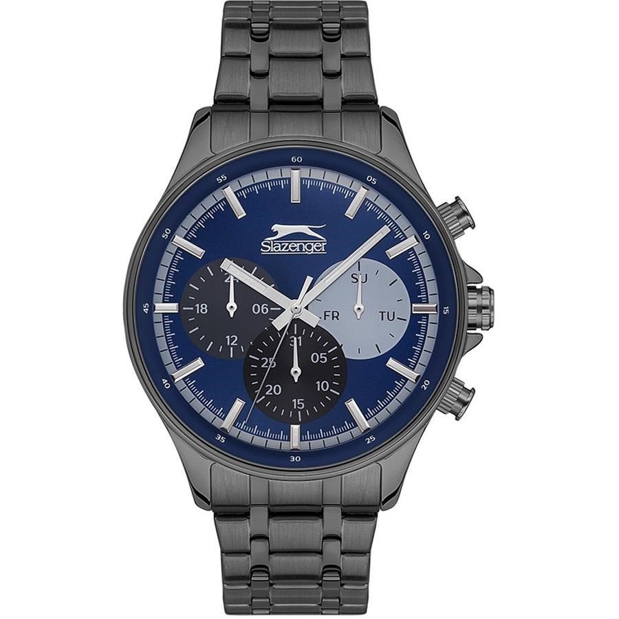 Slazenger SL.09.1941.2.05 Quartz Çelik 45 mm Füme Erkek Kol Saati