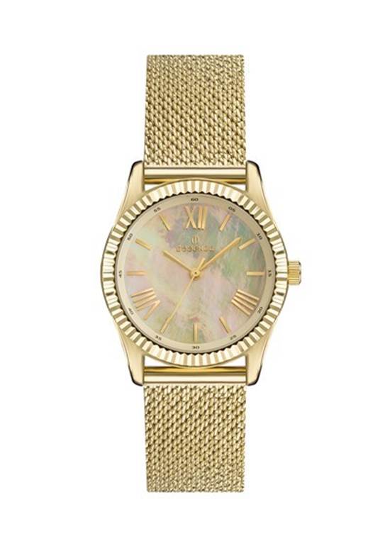 Essence ES6689FE.120 Quartz Hasır Altın Rengi Sedef Kadran 36 mm Kadın Kol Saati