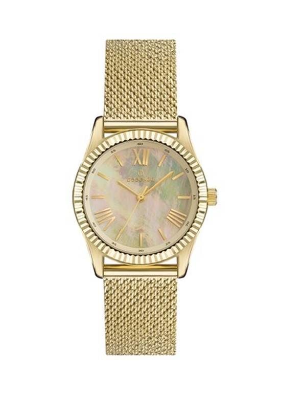 Essence ES6689FE.120 Quartz Hasır Altın Rengi Sedef Kadran 36 mm Kadın Kol Saati
