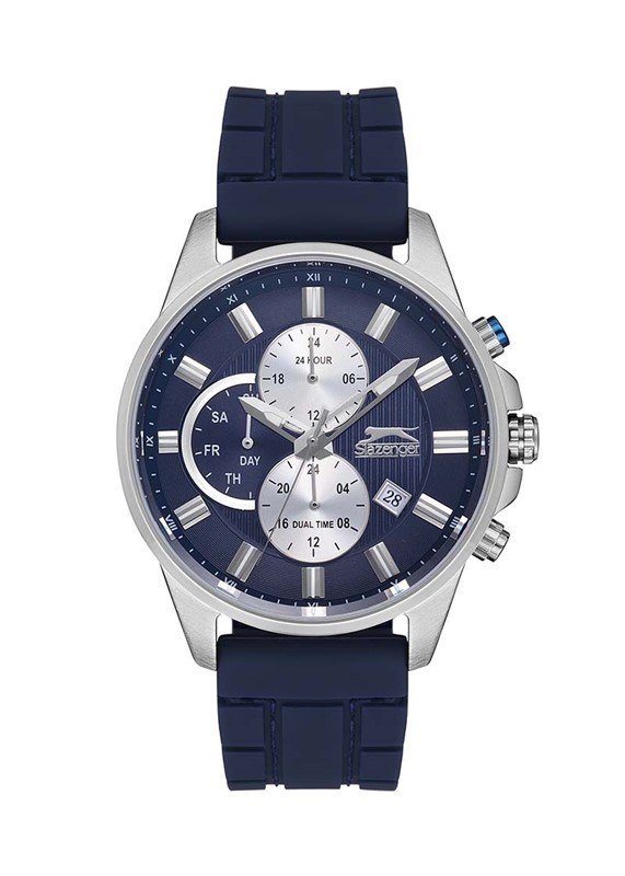 Slazenger SL.09.1960.2.03 Quartz Silikon 45 mm Lacivert Erkek Kol Saati