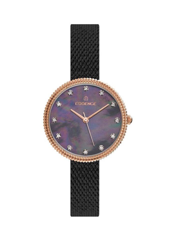 Essence ES6731FE.451 Quartz Hasır Siyah 34 mm Kadın Kol Saati