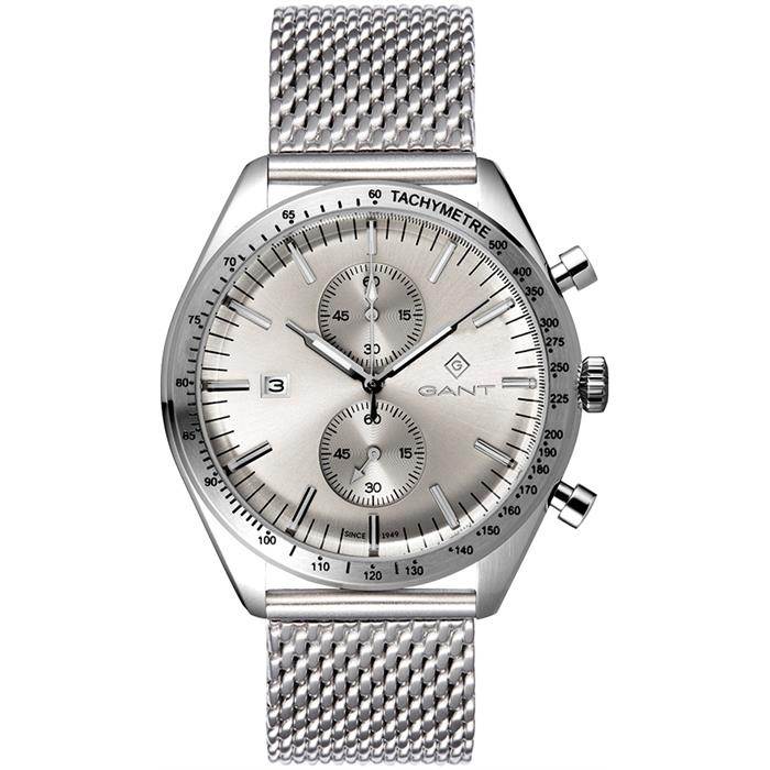 Gant G142006 45 mm Gri Kronolu Hasır Kordonlu Erkek Kol Saati