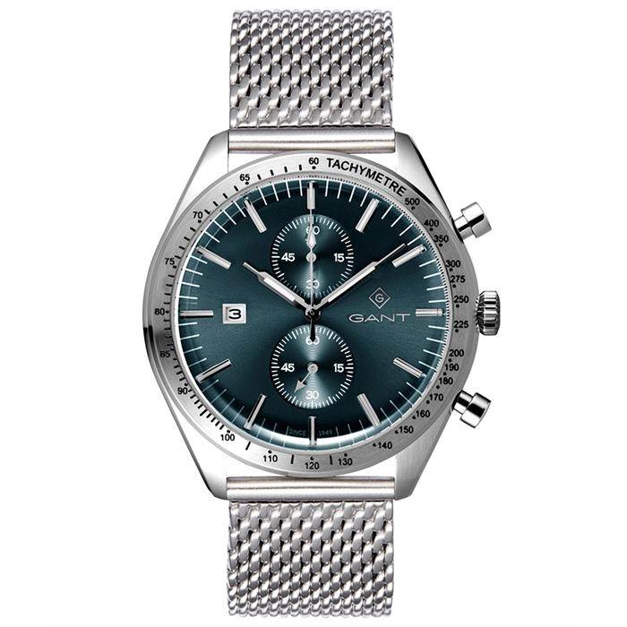 Gant G142007 Quartz 45 mm Gri Hasır Kordonlu Kronolu Erkek Kol Saati
