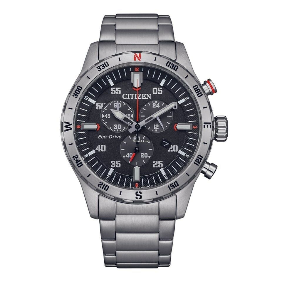 Citizen AT2520-89E  Quartz Çelik Gri Siyah Kadran 10 ATM 44 mm Erkek Kol Saati