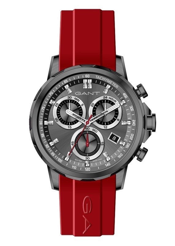 Gant GT062006 Quartz Kırmızı Silikon 46 mm Erkek Kol Saati