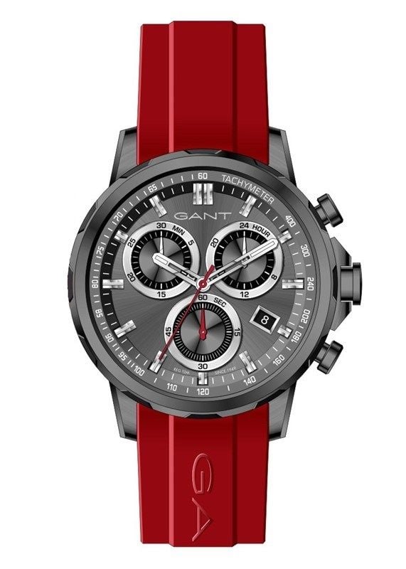 Gant GT062006 Quartz Kırmızı Silikon 46 mm Erkek Kol Saati