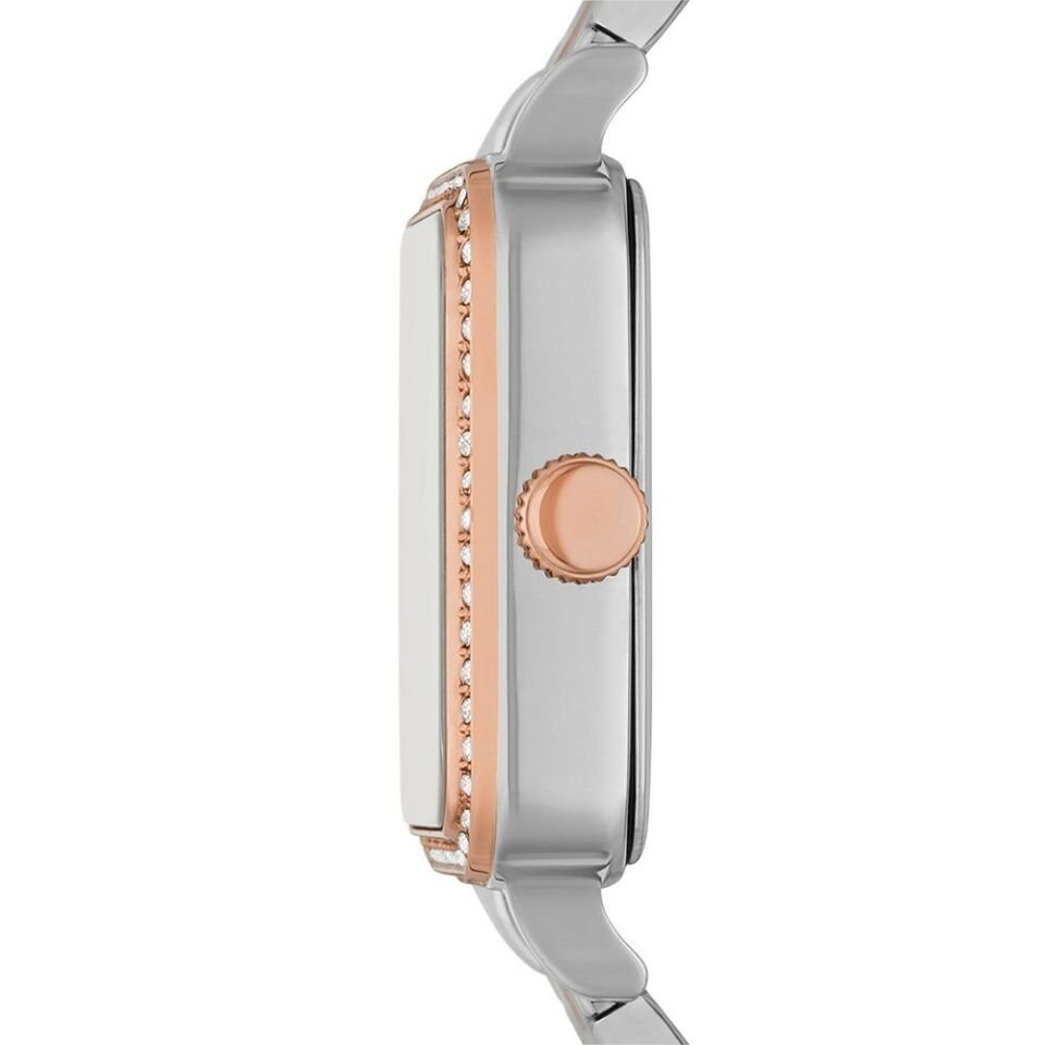 Fossil FBQ3907 Quartz Çelik Rose/Gri Beyaz Kadran 28 mm Kadın Kol Saati