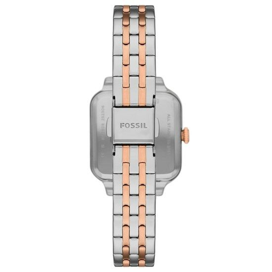 Fossil FBQ3907 Quartz Çelik Rose/Gri Beyaz Kadran 28 mm Kadın Kol Saati