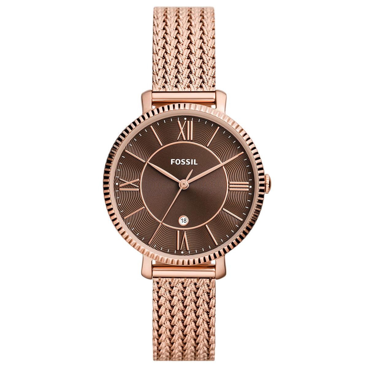 Fossil FES5322 Quartz Hasır Rose Kahverengi Kadran 36 mm Kadın Kol Saati