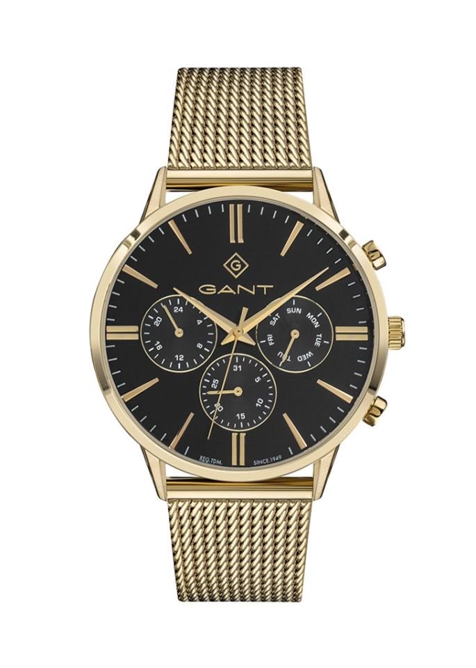 Gant GT063008 Quartz Sarı Hasır Siyah Kadran 44 mm Erkek Kol Saati