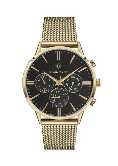 Gant GT063008 Quartz Sarı Hasır Siyah Kadran 44 mm Erkek Kol Saati