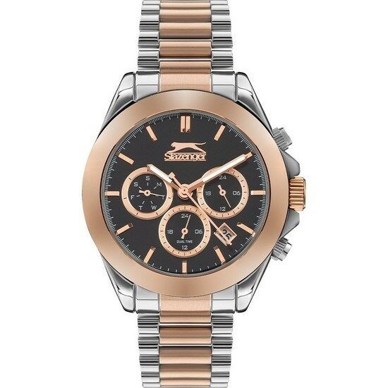 Slazenger SL.09.2064.2.02 Quartz Çelik Rose/Gri Siyah Kadan 47 mm Erkek Kol Saati
