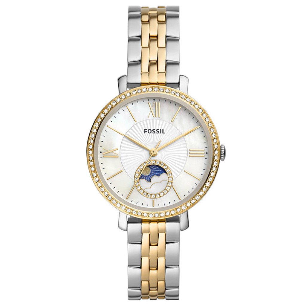 Fossil FES5166 Quartz Çelik Altın/Gri Beyaz Kadran 36 mm Kadın Kol Saati