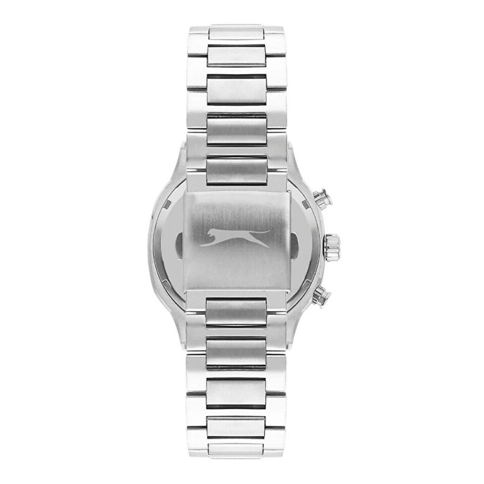 Slazenger SL.09.2320.2.03 Quartz Çelik Metalik Gri Siyah Kadran 44 mm Erkek Kol Saati