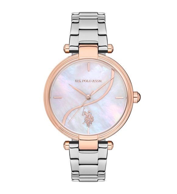 U.S. Polo Assn. USPA2021-01 Quartz Çelik Gri Sedef Kadran 37 mm Kadın Kol Saati