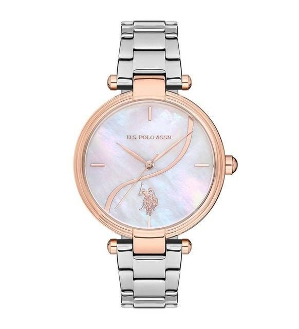 U.S. Polo Assn. USPA2021-01 Quartz Çelik Gri Sedef Kadran 37 mm Kadın Kol Saati
