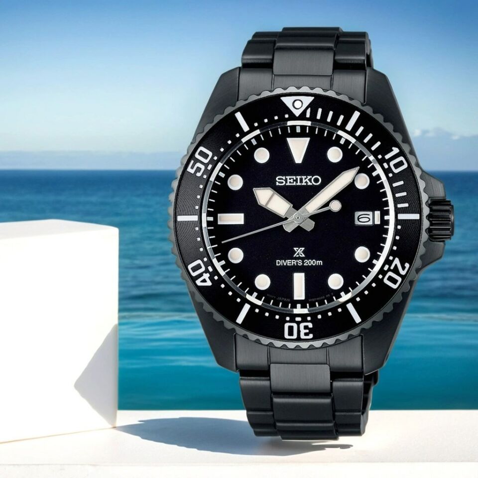 Seiko SNE599P1 Solar Çelik Siyah Safir Cam 41 mm Erkek Kol Saati