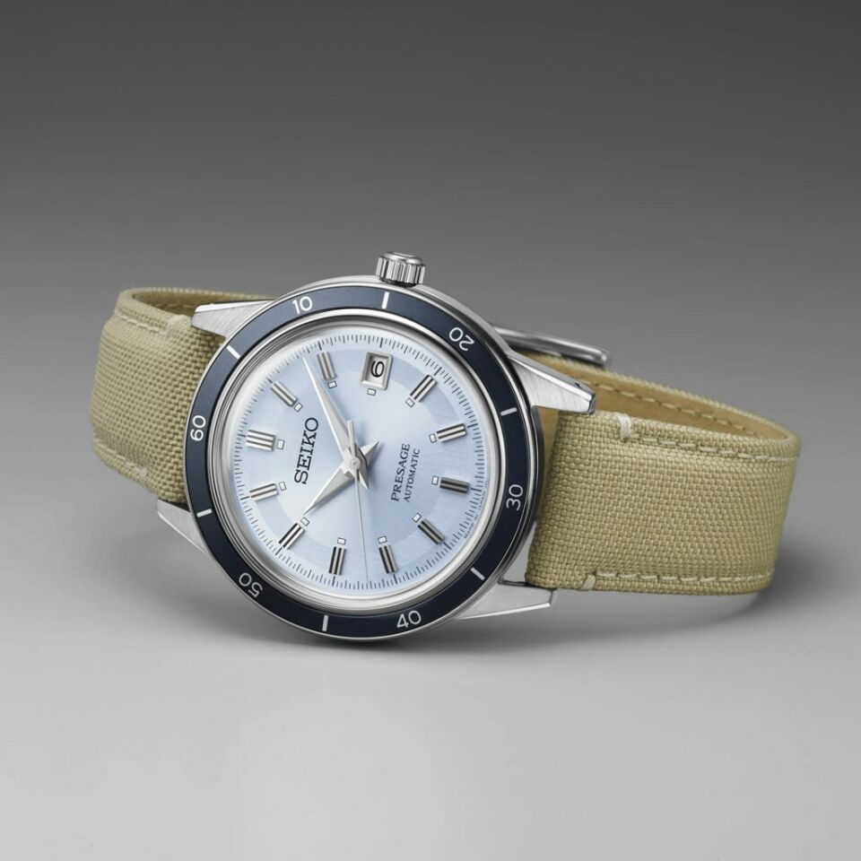 Seiko Presage SRPL19J Otomatik Çelik Gri Mavi Kadran 41 mm Erkek Kol Saati