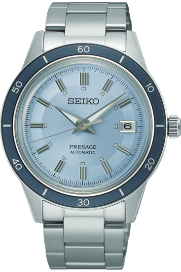 Seiko Presage SRPL19J Otomatik Çelik Gri Mavi Kadran 41 mm Erkek Kol Saati