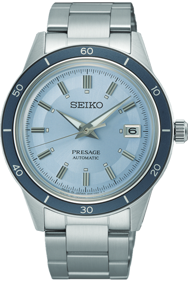 Seiko Presage SRPL19J Otomatik Çelik Gri Mavi Kadran 41 mm Erkek Kol Saati