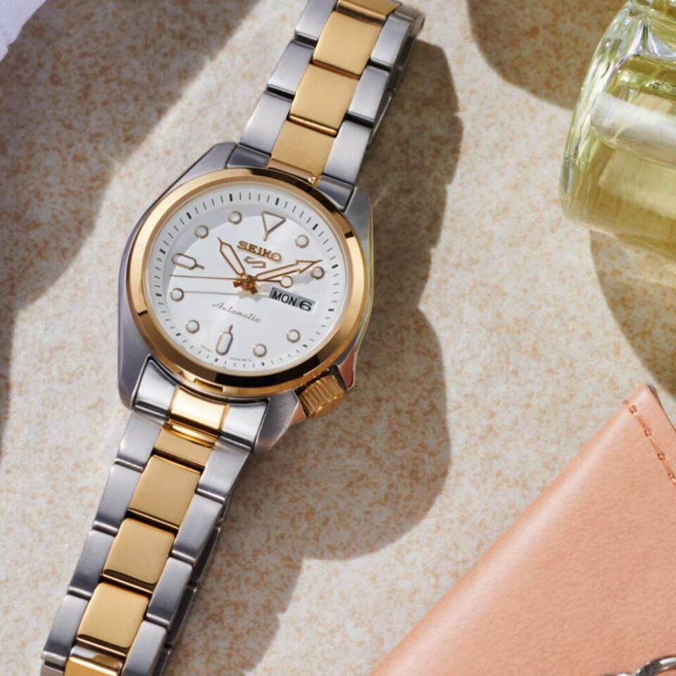 Seiko SRE004K1 Otomatik Çelik Altın/Gri 10 ATM 28 mm Kadın Kol Saati