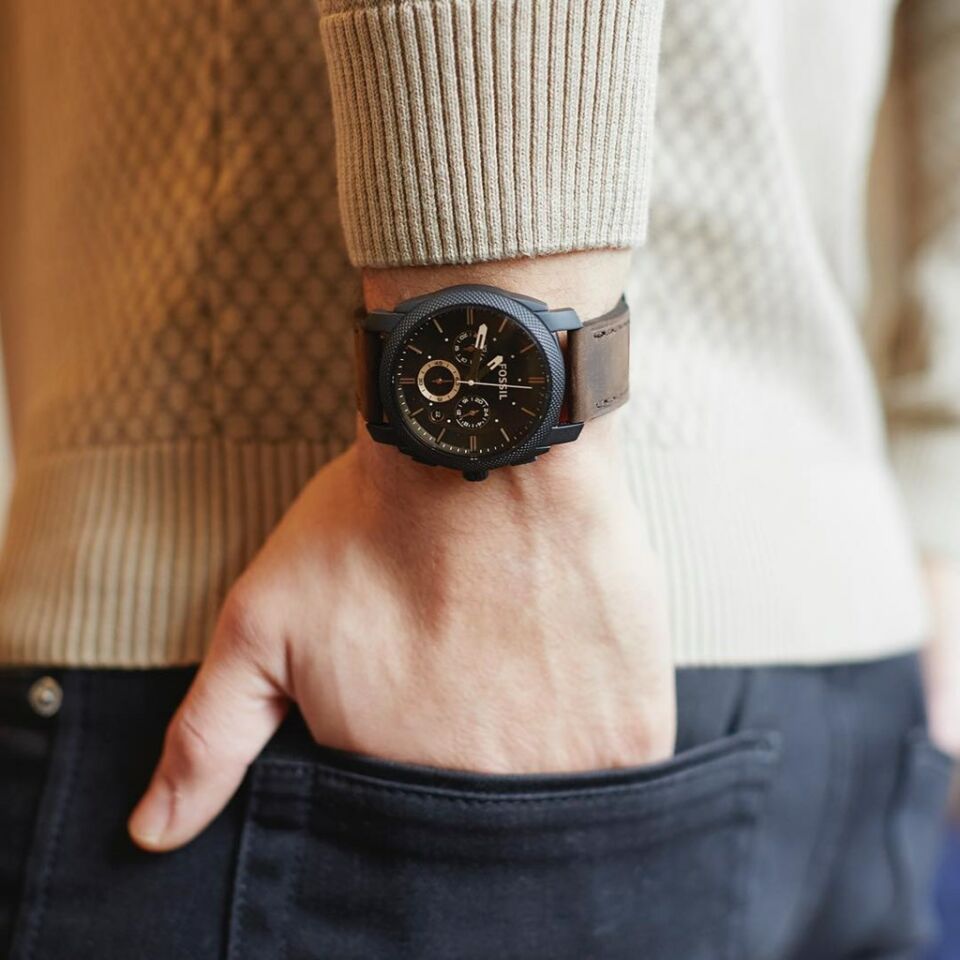 Fossil FS4656 Quartz Deri Kahverengi 42 mm Erkek Kol Saati