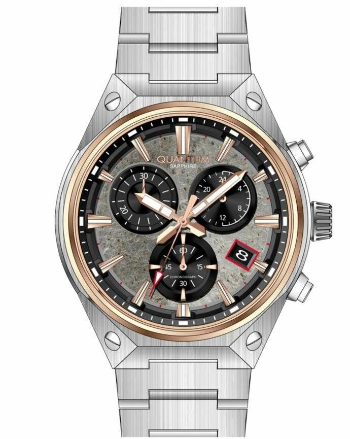 Quantum HNG1172.550 Quartz Çelik Gri 45 mm Erkek Kol Saati