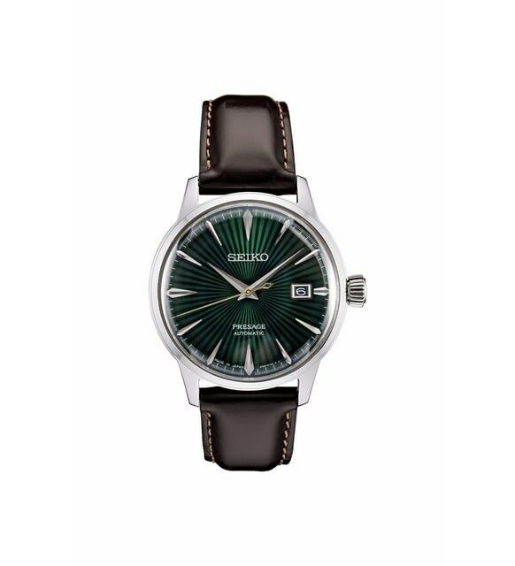 Seiko SRPD37J 41 mm Presage Otomatik Deri Kahverengi Erkek Kol Saati