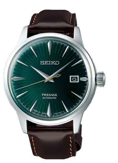 Seiko SRPD37J 41 mm Presage Otomatik Deri Kahverengi Erkek Kol Saati
