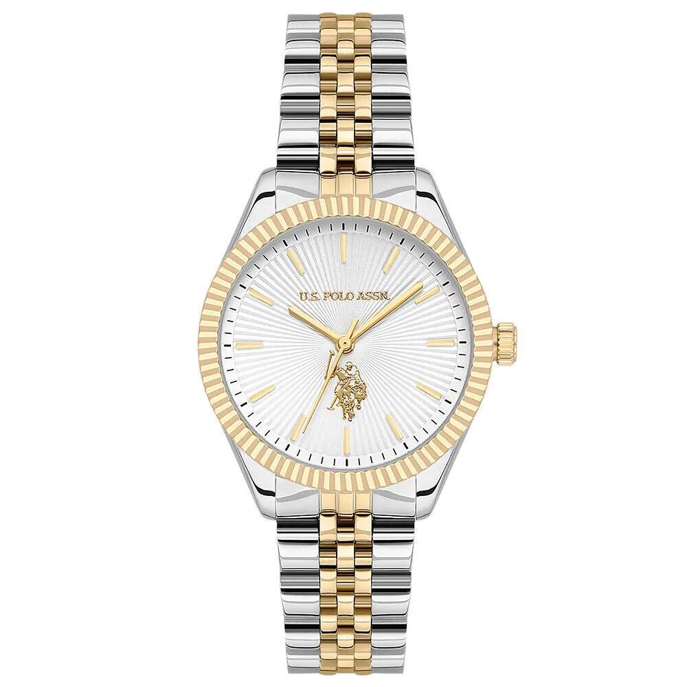 U.s. Polo Assn. USPA2045-07 Quartz Çelik Altın/Gri 34 mm Kadın Kol Saati