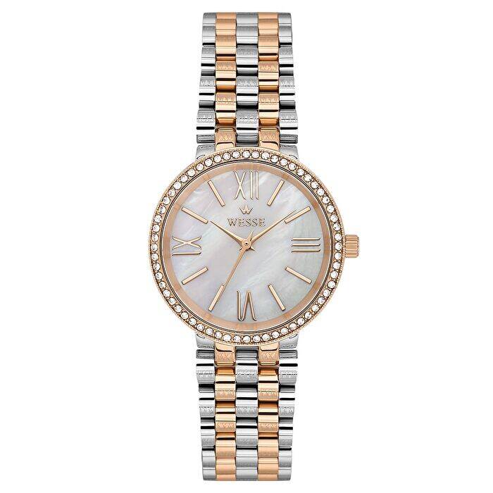 Wesse WWL112605 Quartz Çelik Rose/Gri 34 mm Kadın Kol Saati