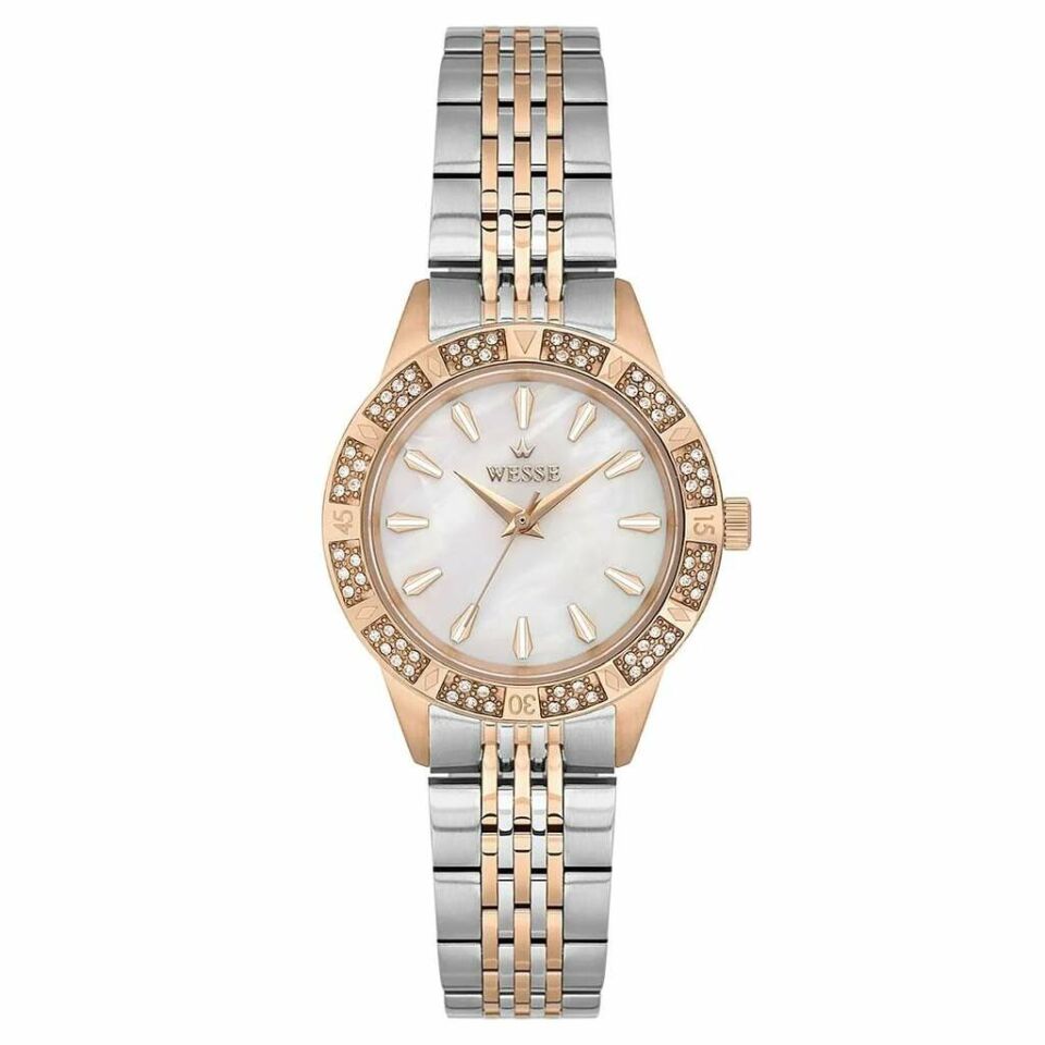 Wesse WWL113605 Quartz Çelik Rose/Gri Sedef Kadran 30 mm Kadın Kol Saati