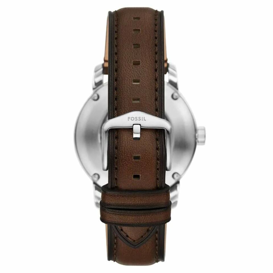 Fossil FME3264 Otomatik Deri Kahverengi Krem Kadran Safir Cam 43 mm Erkek Kol Saati