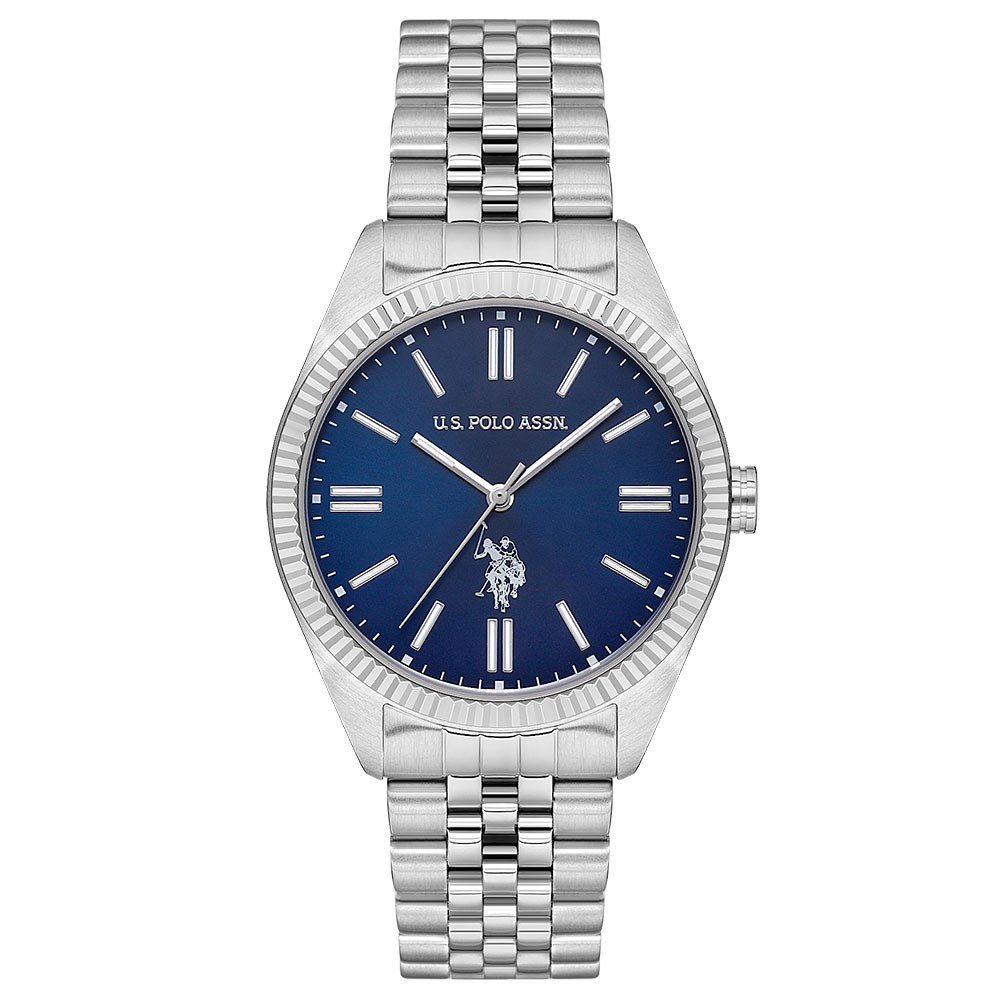 U.s. Polo Assn. USPA1096-02 Quartz Çelik Gri Lacivert Kadran 42 mm Erkek Kol Saati