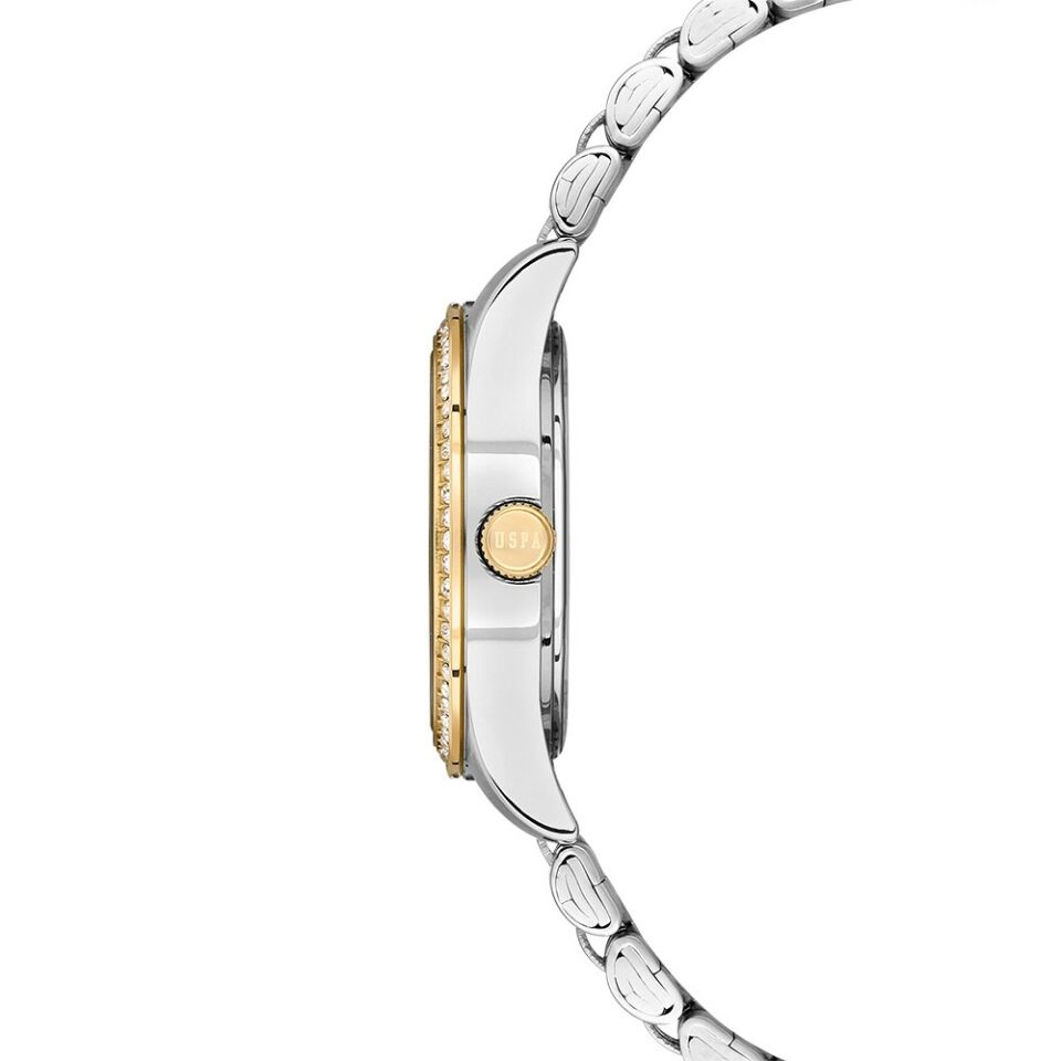 U.s. Polo Assn. USPA2085-07 Quartz Çelik Altın/Gri Yeşil Kadran 30 mm Kadın Kol Saati
