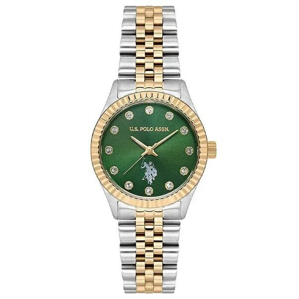 U.s. Polo Assn. USPA2086-05 Quartz Çelik Rose/Gri Yeşil Kadran 30 mm Kadın Kol Saati